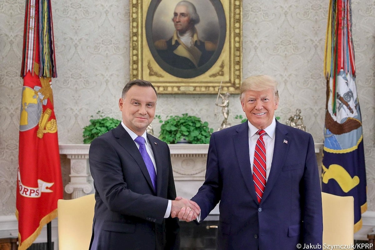 Andrzej Duda i Donald Trump w Waszyngtonie. Fot. KPRP