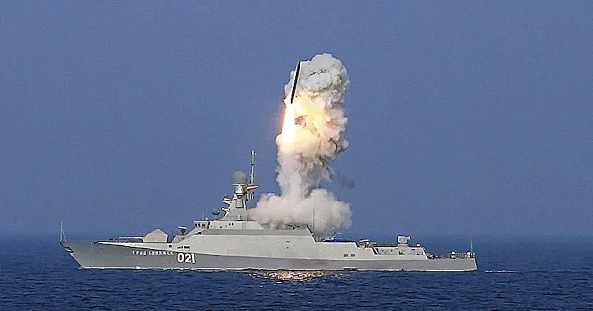 Rosyjski okręt rakietowy klasy „Bujan-M”. Fot. domena publiczna