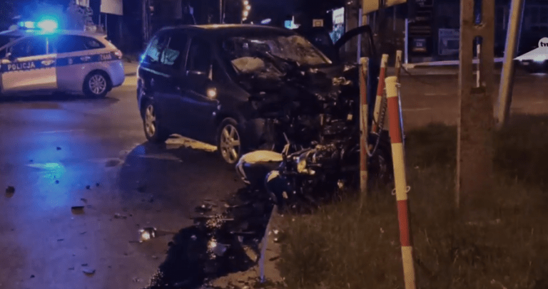 Śmiertelny wypadek w Warszawie! Motocyklista nie miał szans