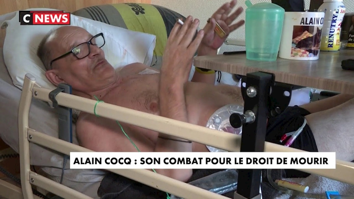 Nieuleczalnie chory Alain Cocq. Fot. YouTube