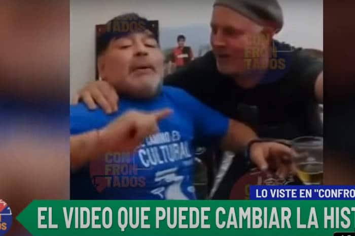 Szokujące nagranie! Maradona przed operacją mózgu imprezował z cygarem piwem!