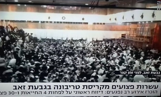 Przerażające nagrania z synagogi w Izraelu! Zawaliła się trybuna. Są ofiary śmiertelne