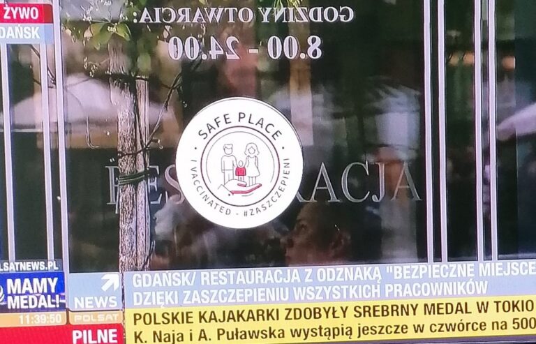 To się stało w Toruniu! Restauracja otrzymała odznakę “bezpieczne miejsce” po zaszczepieniu pracowników