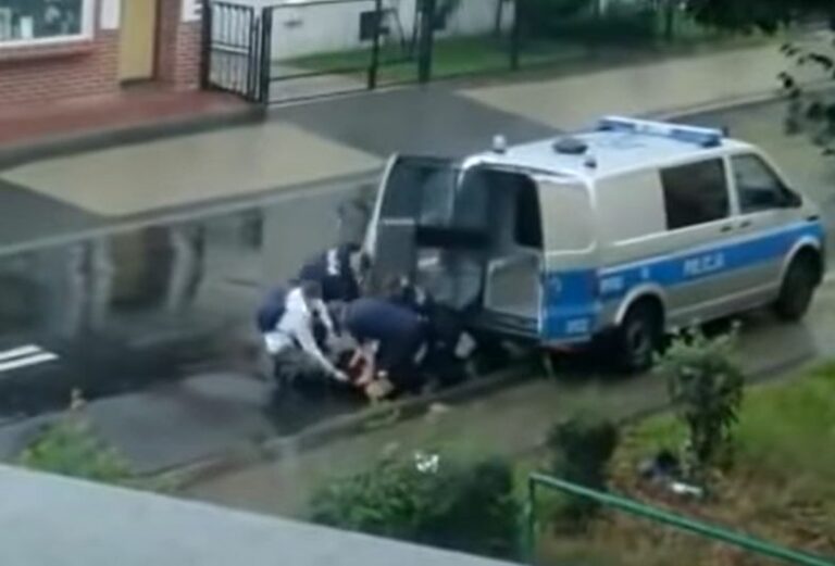 Szokująca interwencja policji w Lubinie! Mężczyzna zmarł w szpitalu. Wszystko nagrano